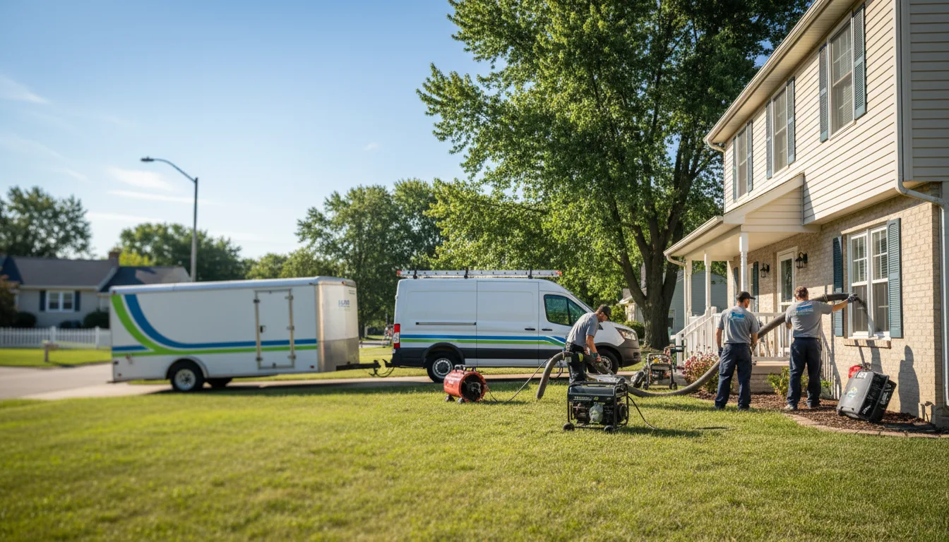 Flooded Basement Restoration And Cleanup With Repair in Hartford, WI near me